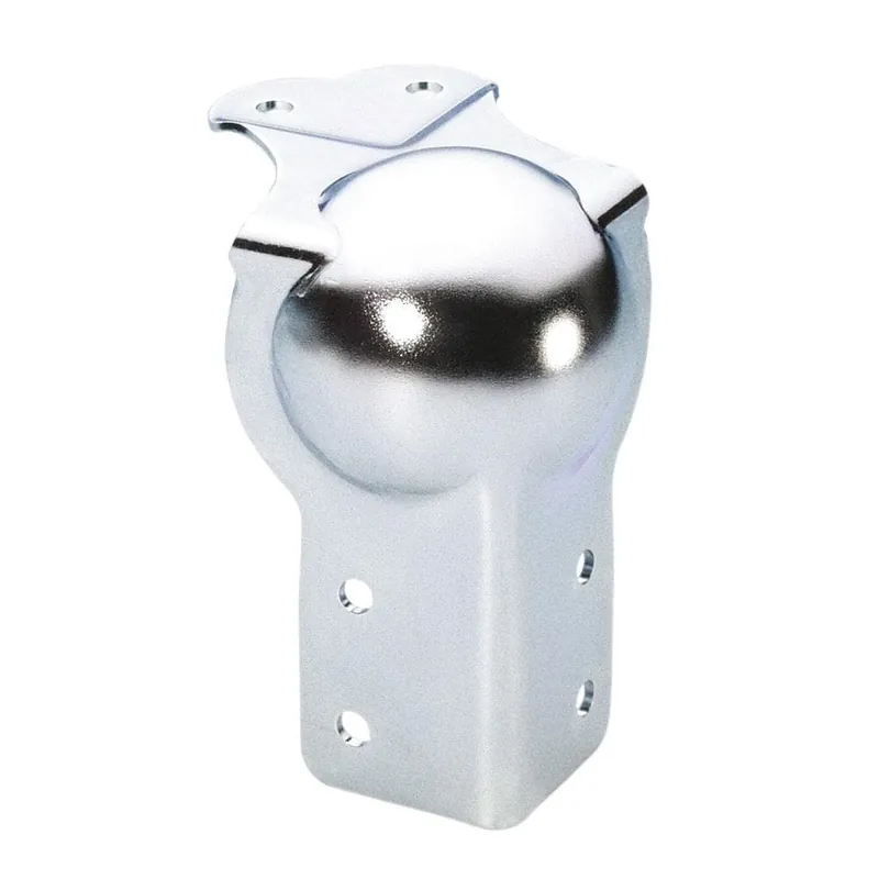 Abverkauf ah Hardware 41081 - Kugelecke groß gekröpft 30 mm mit integrierter L-Ecke 79 mm