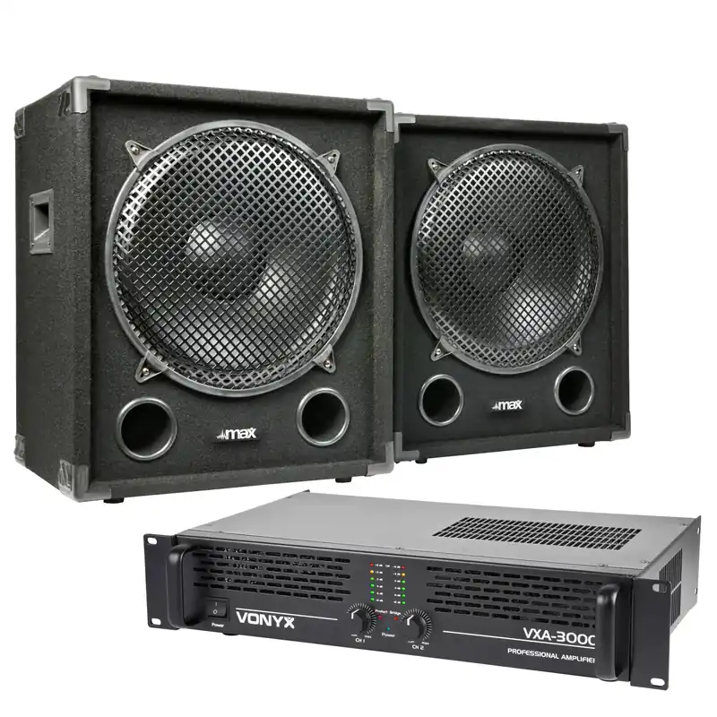 Highlight MAX Dark Night 15SUB Subwoofer 2er Set - 15 Zoll - max. 2400 W