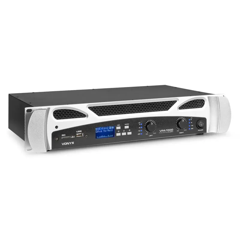 Wochenendangebot Vonyx VPA1500 Verstärker 2x 750 Watt mit Bluetooth und MP3-Player
