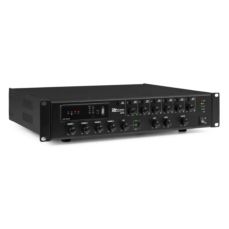 Power Dynamics PMP360 6-Zonen-Verstärker - Perfekt für Beschallungsanlagen - Mit Internetradio und Bluetooth - 360 W Top-Seller