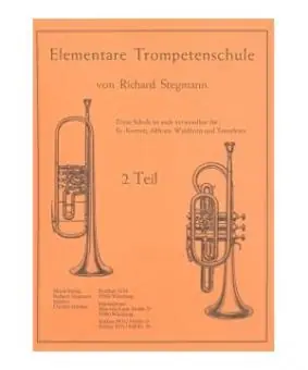 Meistverkauft Elemantare Trompetenschule 2 Stegmann Richard