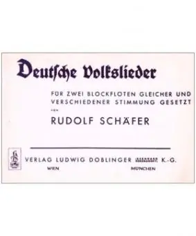 Abverkauf Schäfer, R. Deutsche Volkslieder