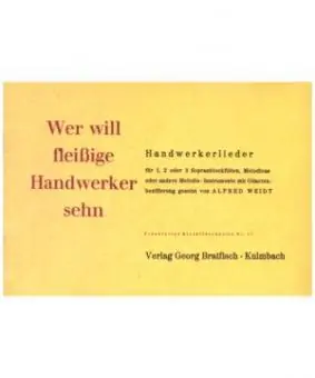 Jetzt Bestellen Handwerkerlieder